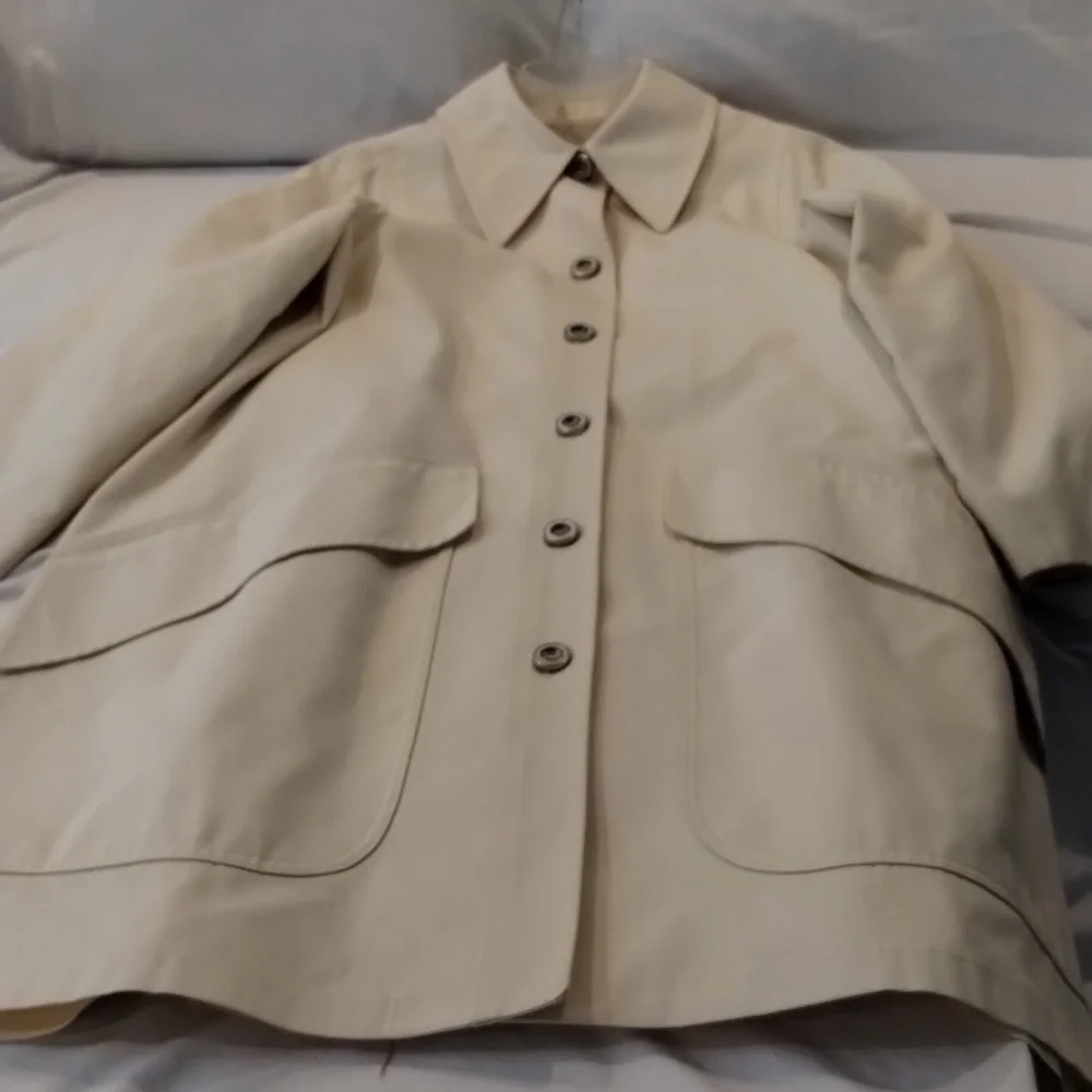 Vintage London Fog Maincoats Caribe Cloth Raincoat Excellent Condition Size 10 - Picture 13 of 16